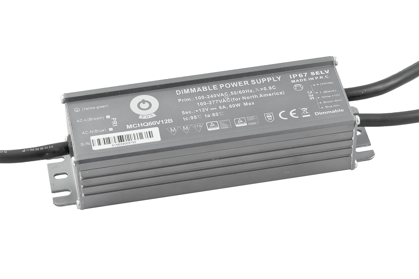 POS MCHQ60V24B-SC zdroj pro LED 24V 60W