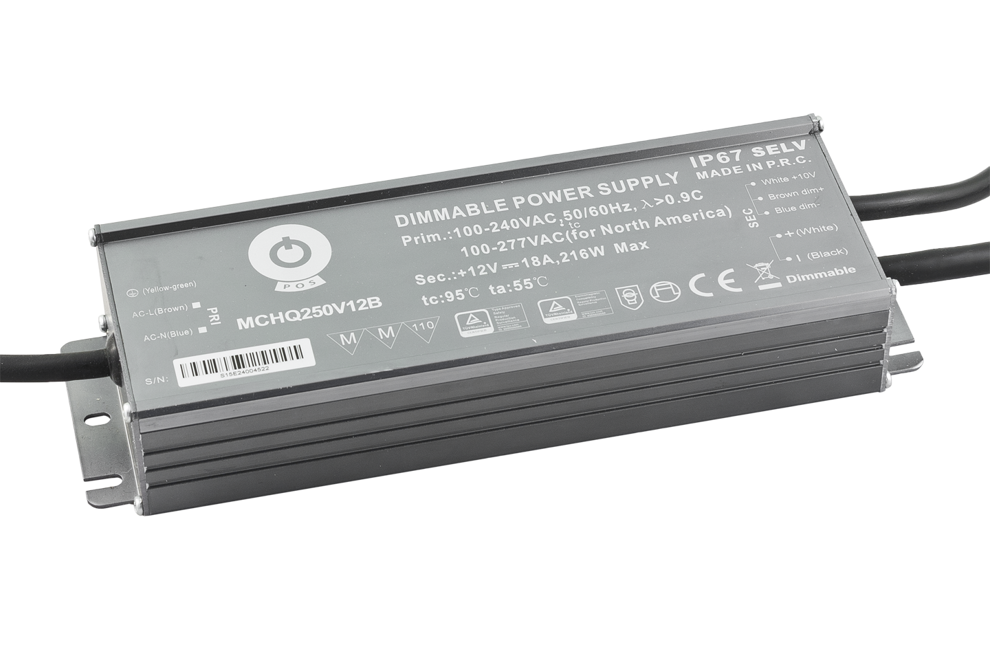 POS MCHQ250V24B-SC zdroj pro LED 24V 250W