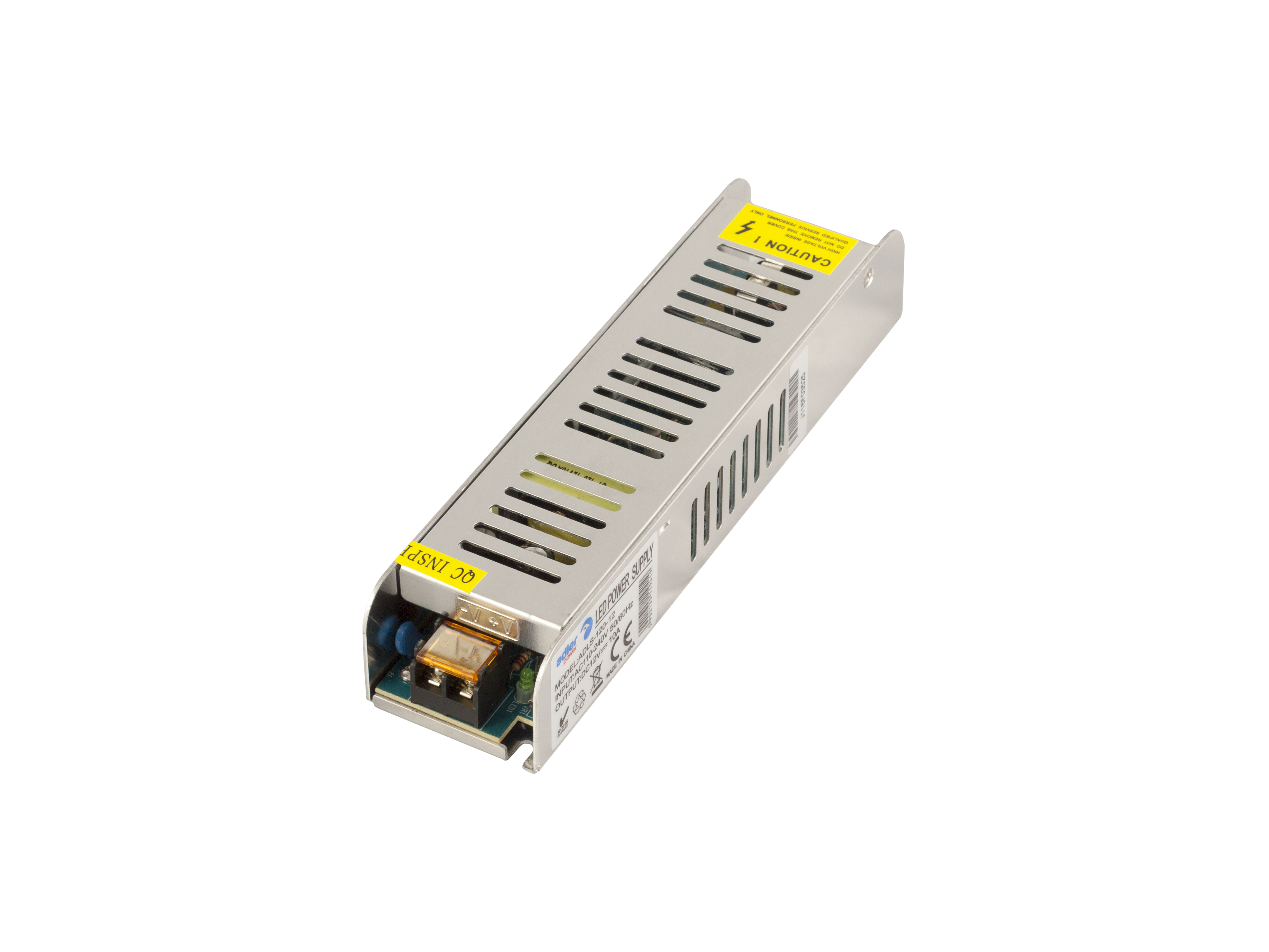 ADLER Slim metal case power supply, 12V/10A