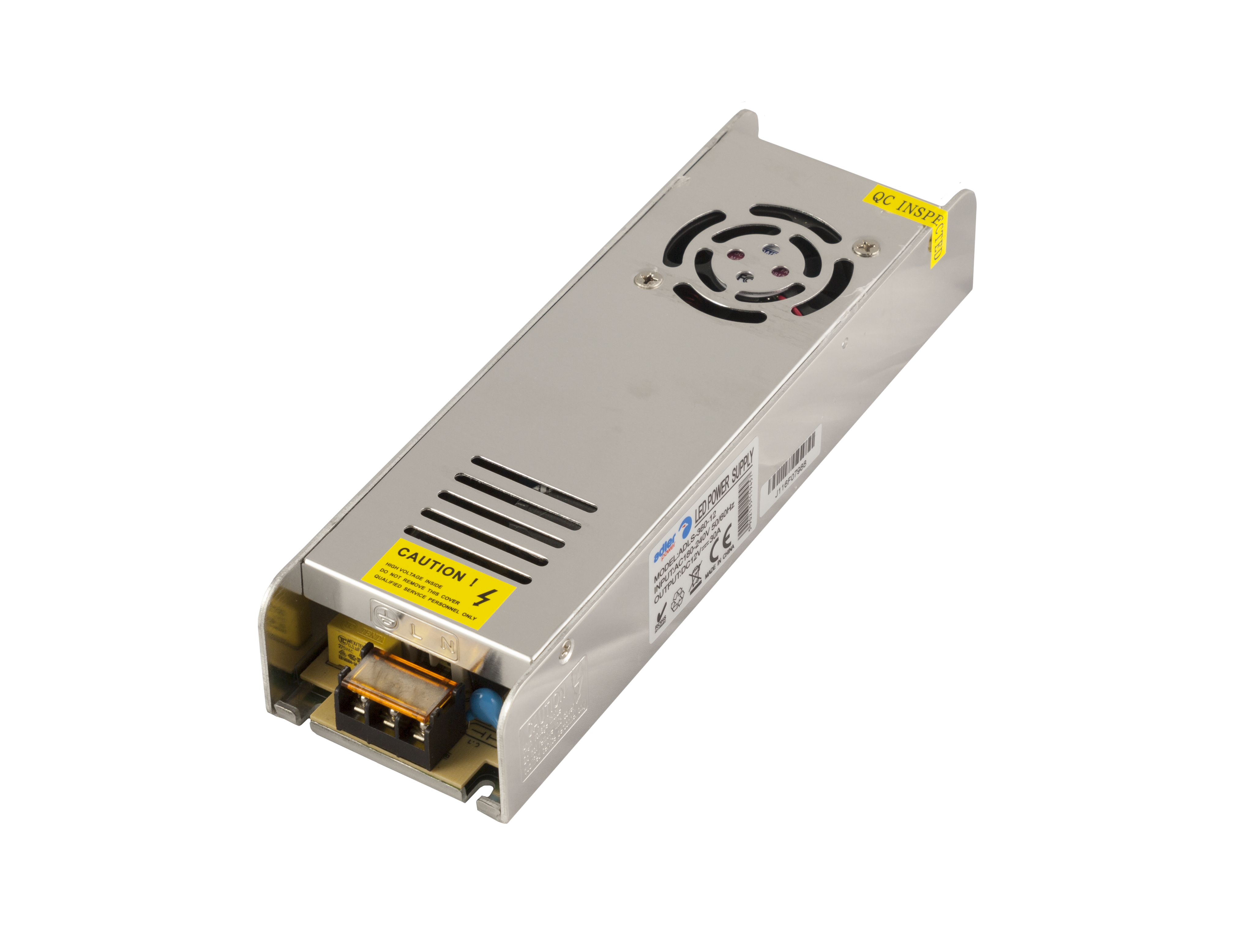 ADLER Slim metal case power supply, 12V/30A