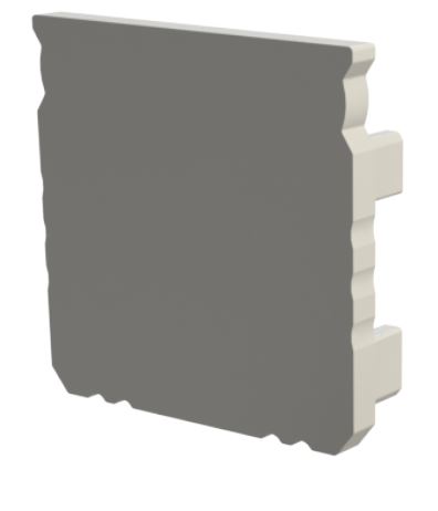 biala zaślepka GLS3/GLG5 endcap white