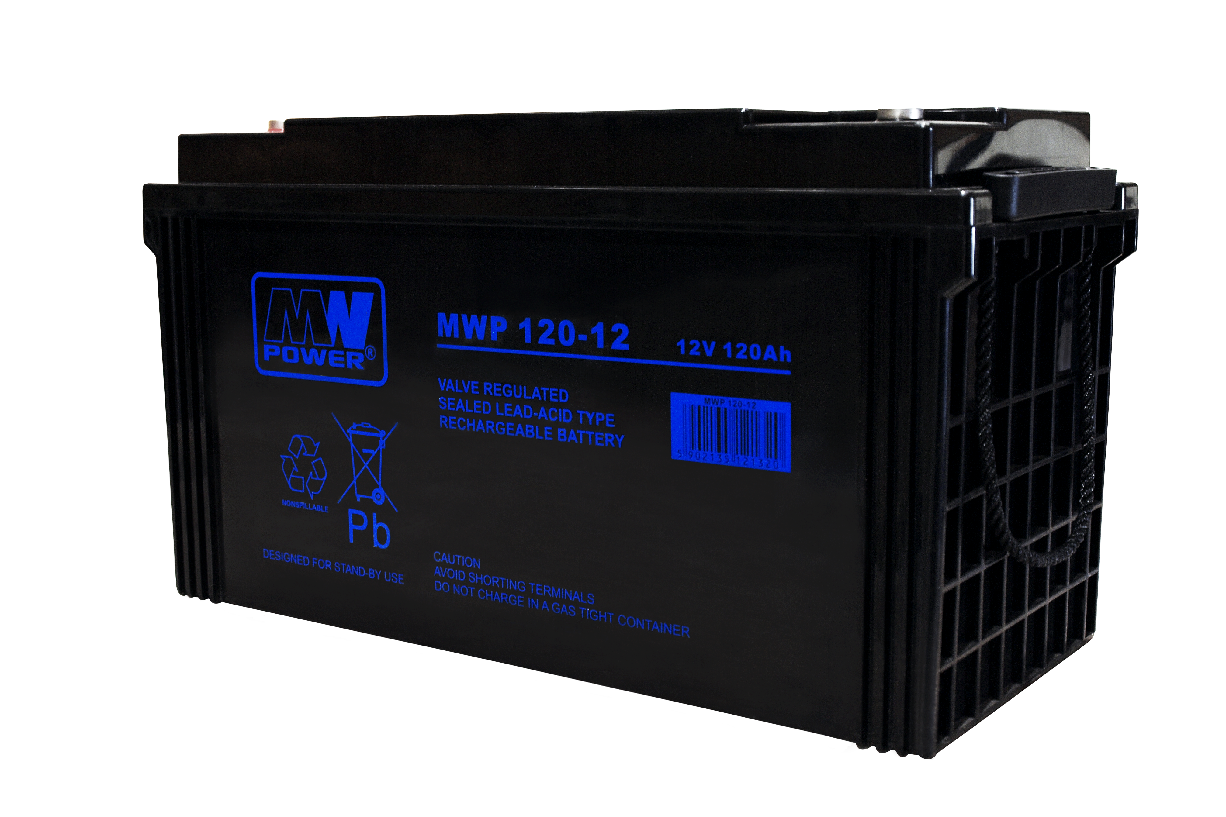 akumulator MWP 120-12 (long Life, 12V-120Ah, Bolt M8)