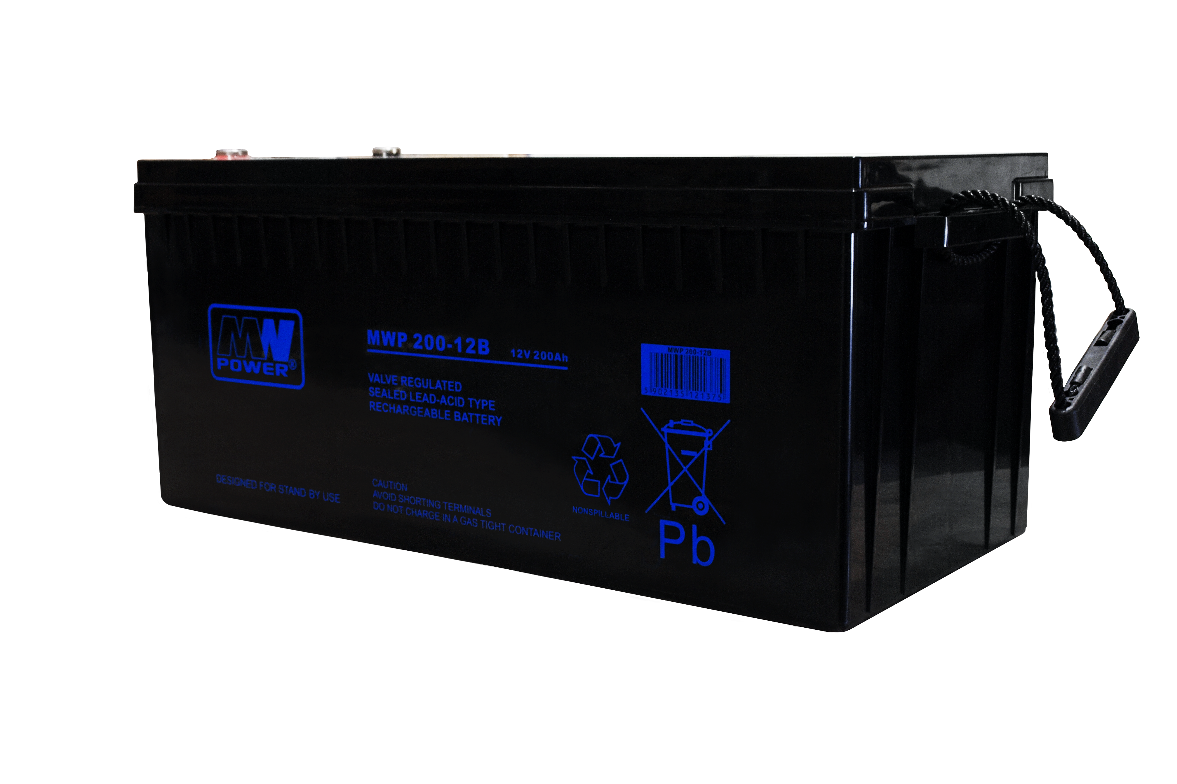 akumulator MWP 200-12B (Long life 12V-200Ah, Bolt M8)
