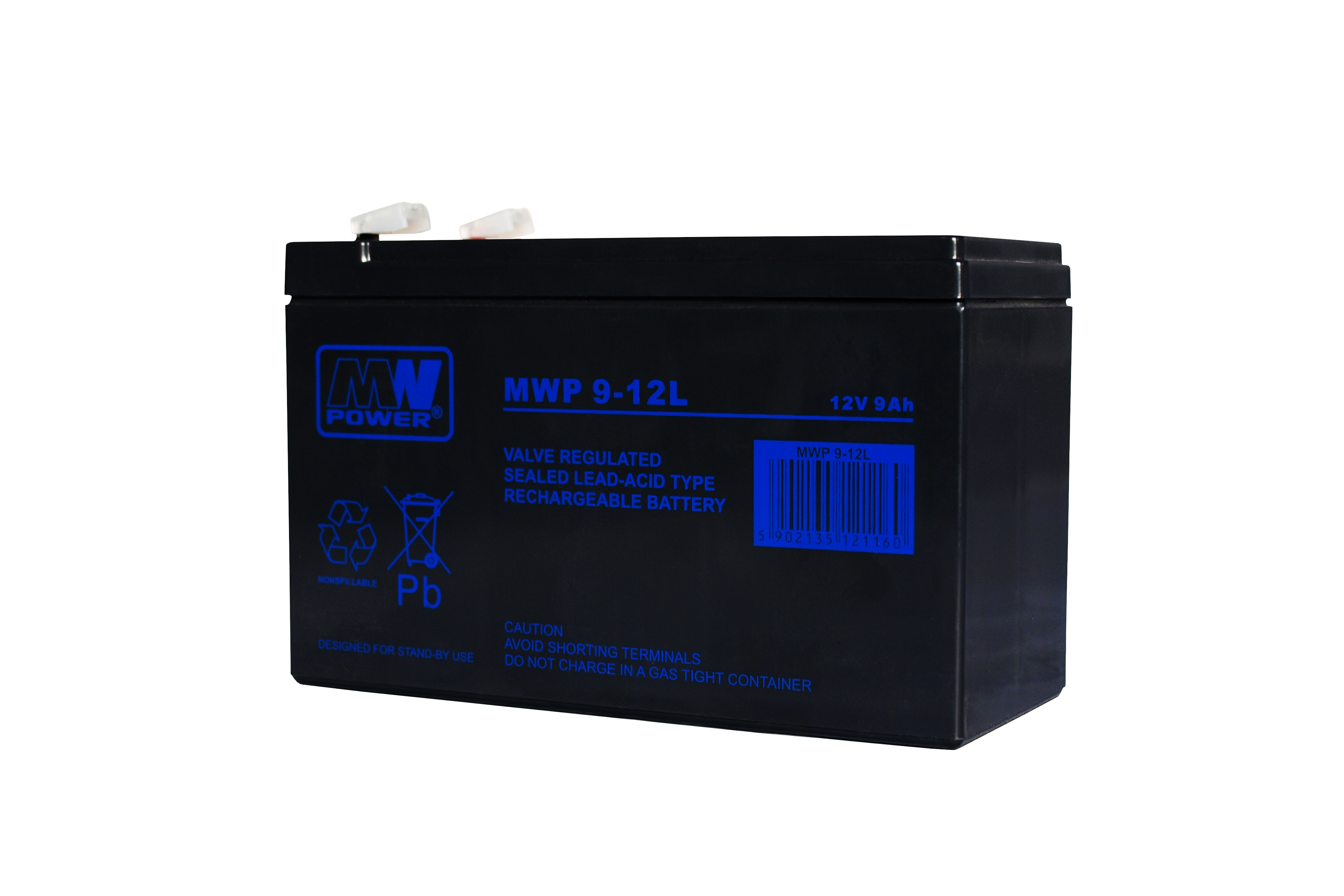 akumulator MWP 9-12L (Long Life, 12V-9Ah, faston 250)