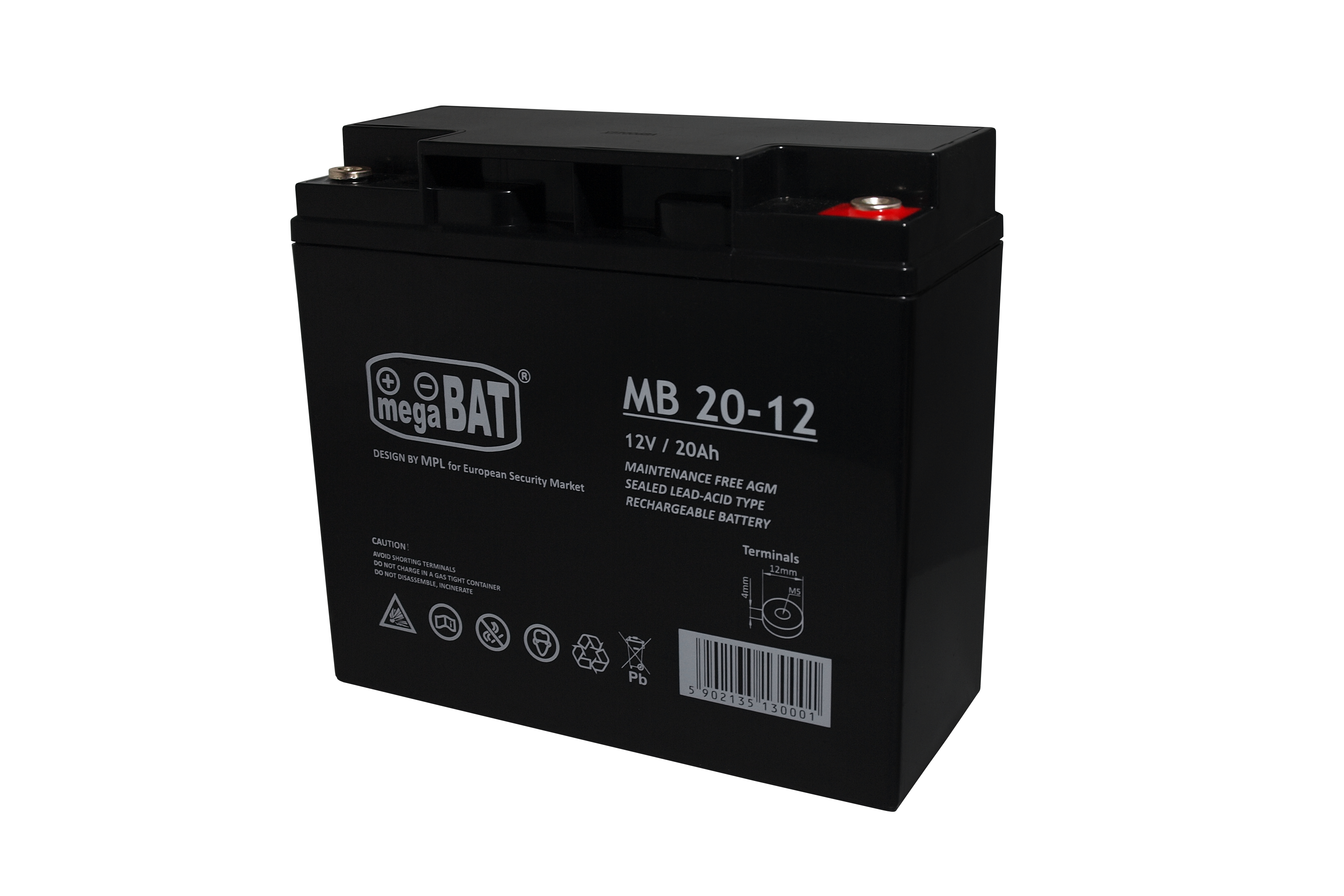 Akumulator VRLA MB 20-12 (180/75/166mm)