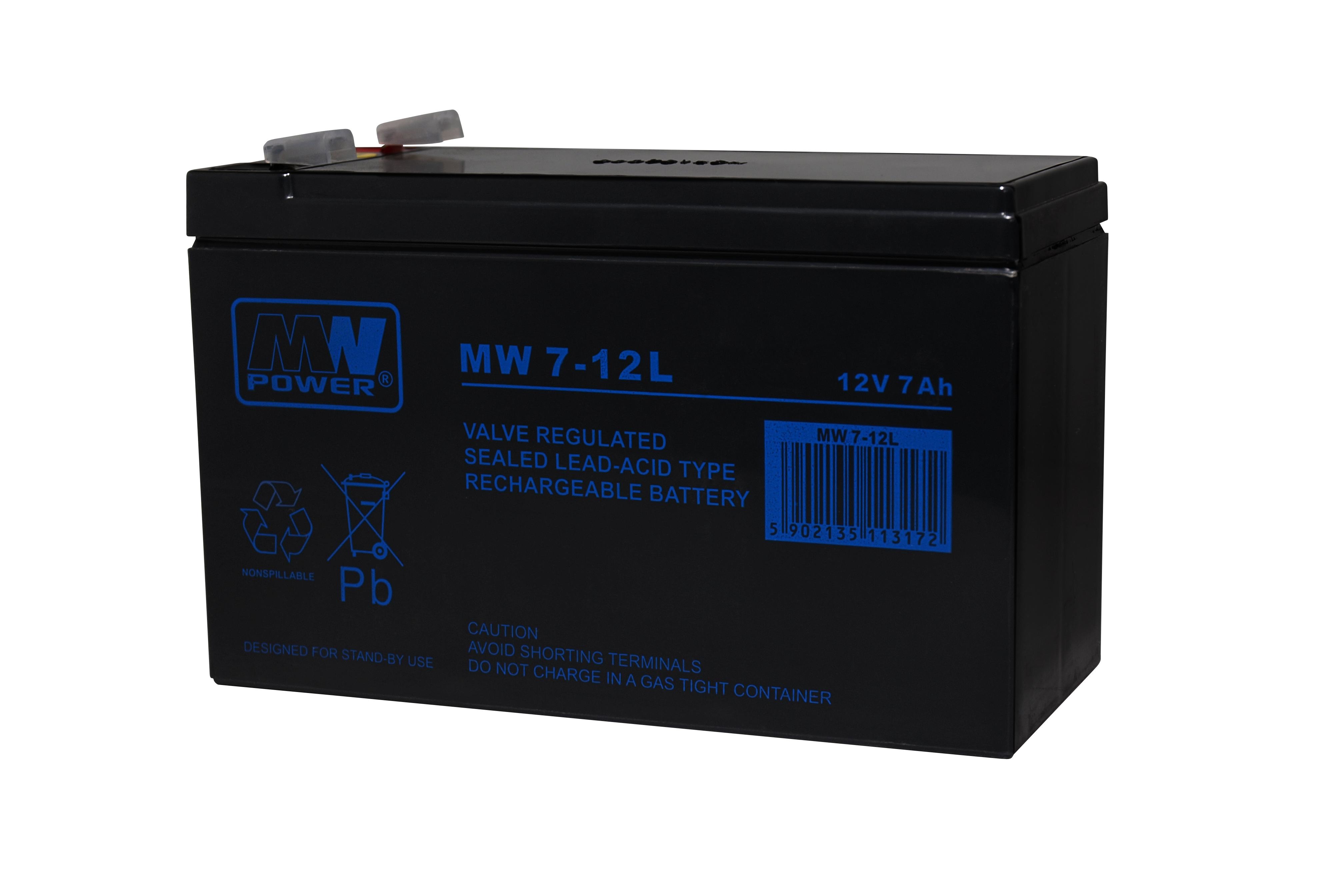 akumulator AGM 12V/7Ah, 151*65*100 (T2)
