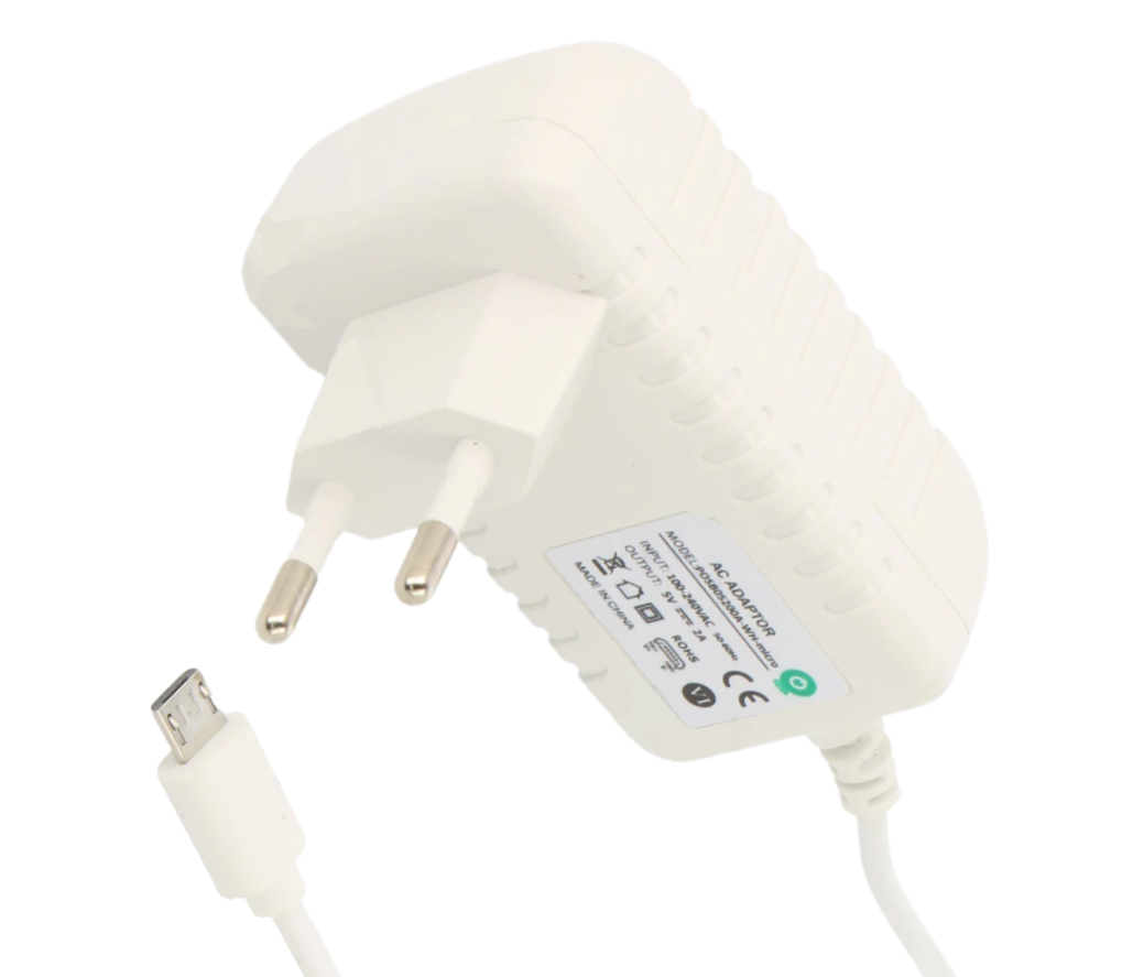 POSB05200A-WH-micro Adaptér do zdi AC/DC - 5V/2A/10W. DC zástrčka - micro USB