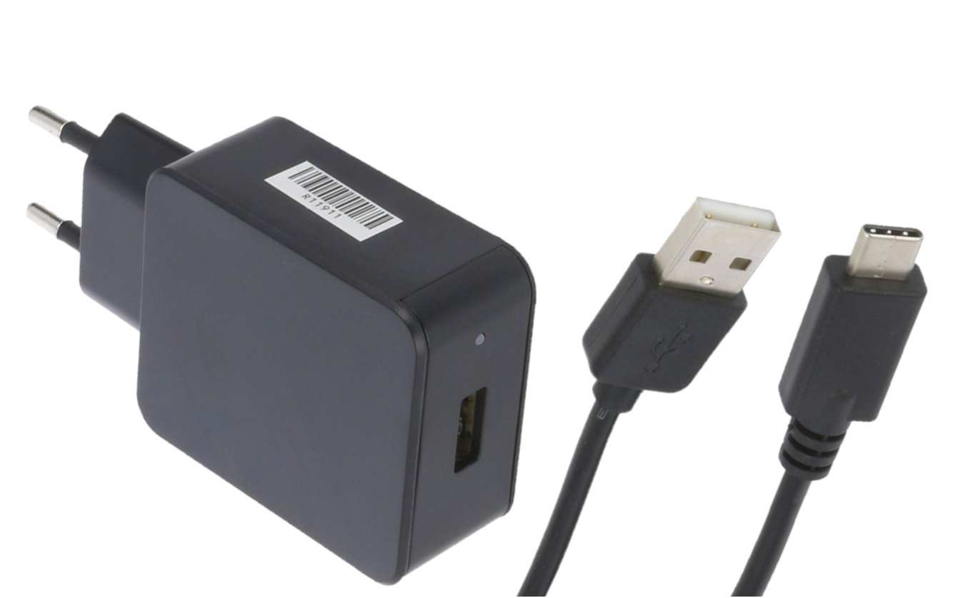 POS05300A-USB-C Adaptér do zdi AC/DC - 5V/3A/15W USB-C cable