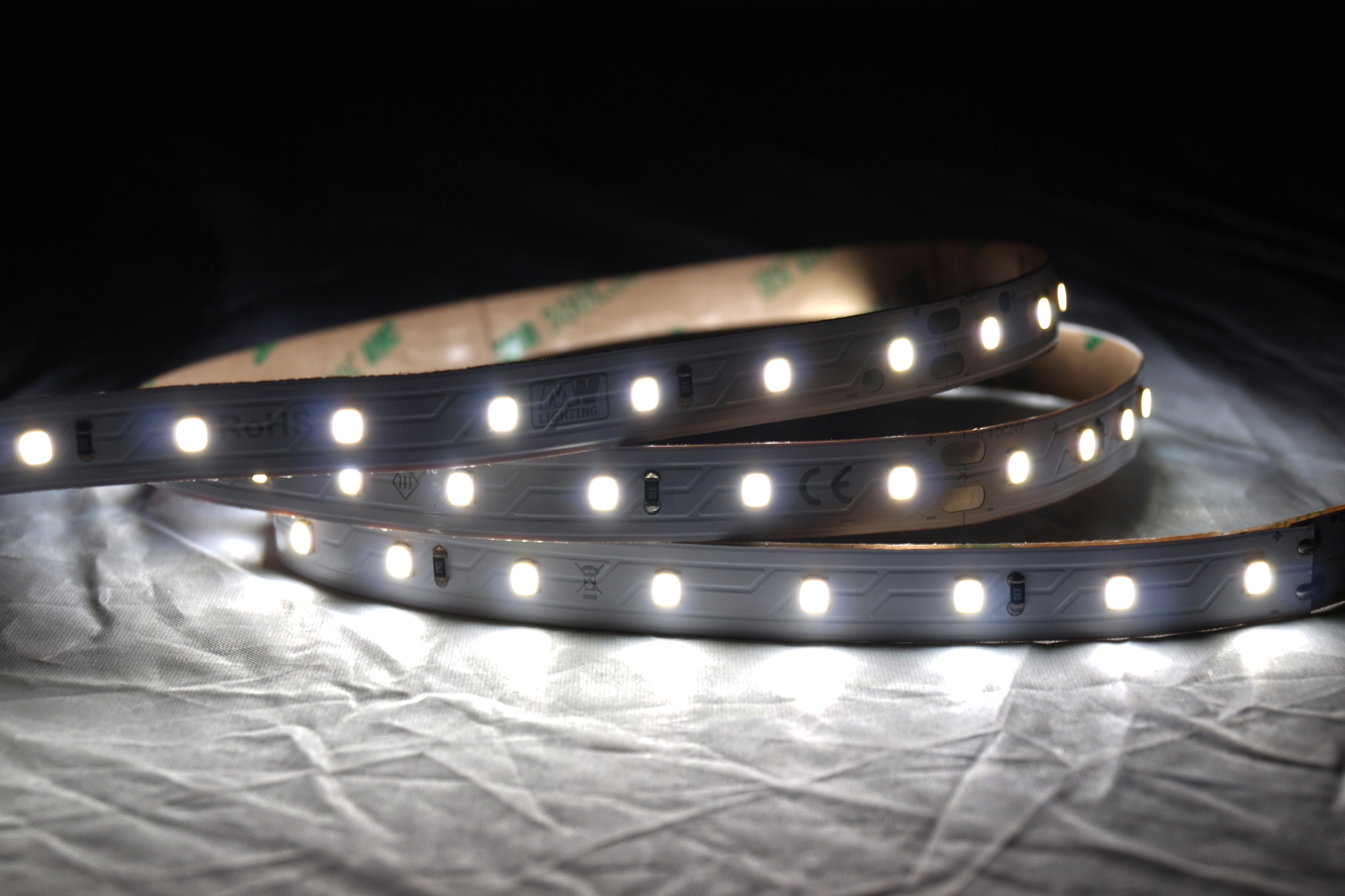 Tasma LED High Efficiency, 64LED 2835 6W/m, CRI > 90, 5 SDCM, 24V, 10mm PCB, White 6000K