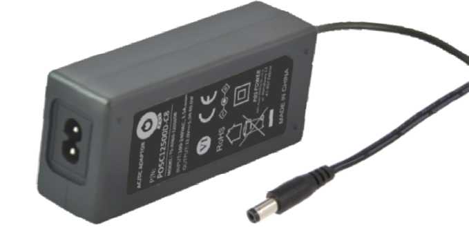 POSC12500D-C8-25 Stolní adaptér AC/DC 12V/5A/60W, Zástrčka DC - 5,5x2,5mm