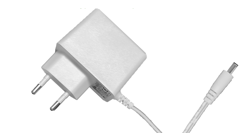 POSC12100A-WH-2555 Nástěnný typ AC/DC adaptér 12V/1A/12W DC zástrčka - 2,5x5,5mm