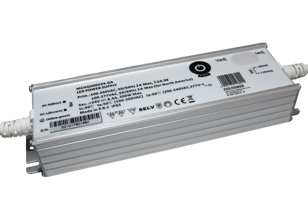 POS MCHQ200V24-GA zdroj pro LED 24V 200W