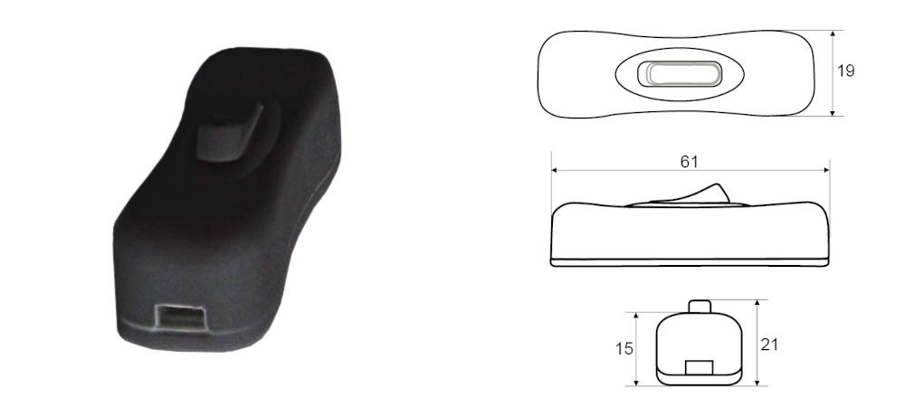 MW Lighting HE-WP-1 črna