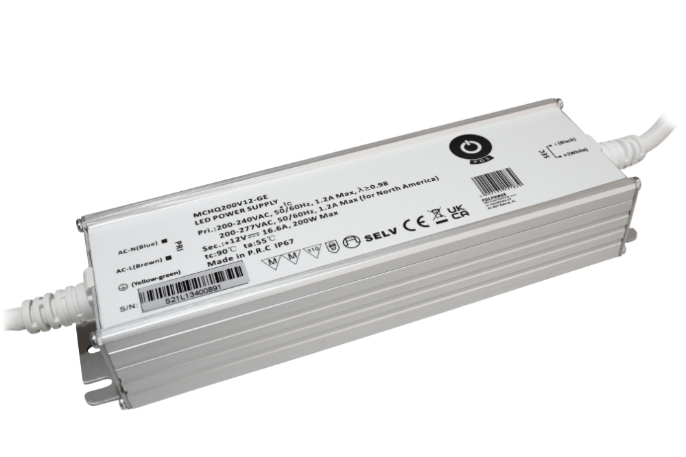 POS MCHQ200V24-GE zdroj pro LED 24V 200W