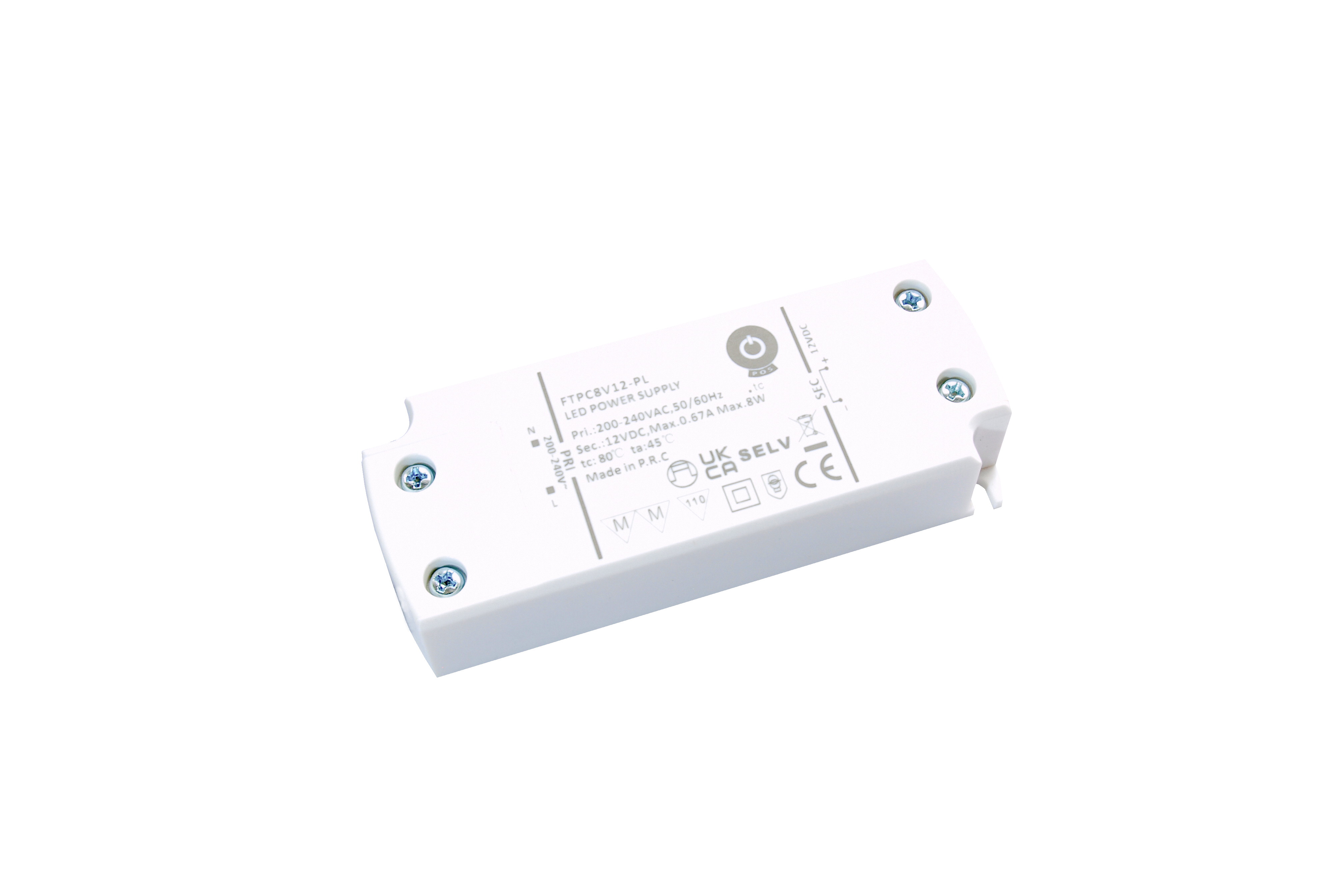 POS FTPC8V12-PL zdroj pro LED 12V 8W