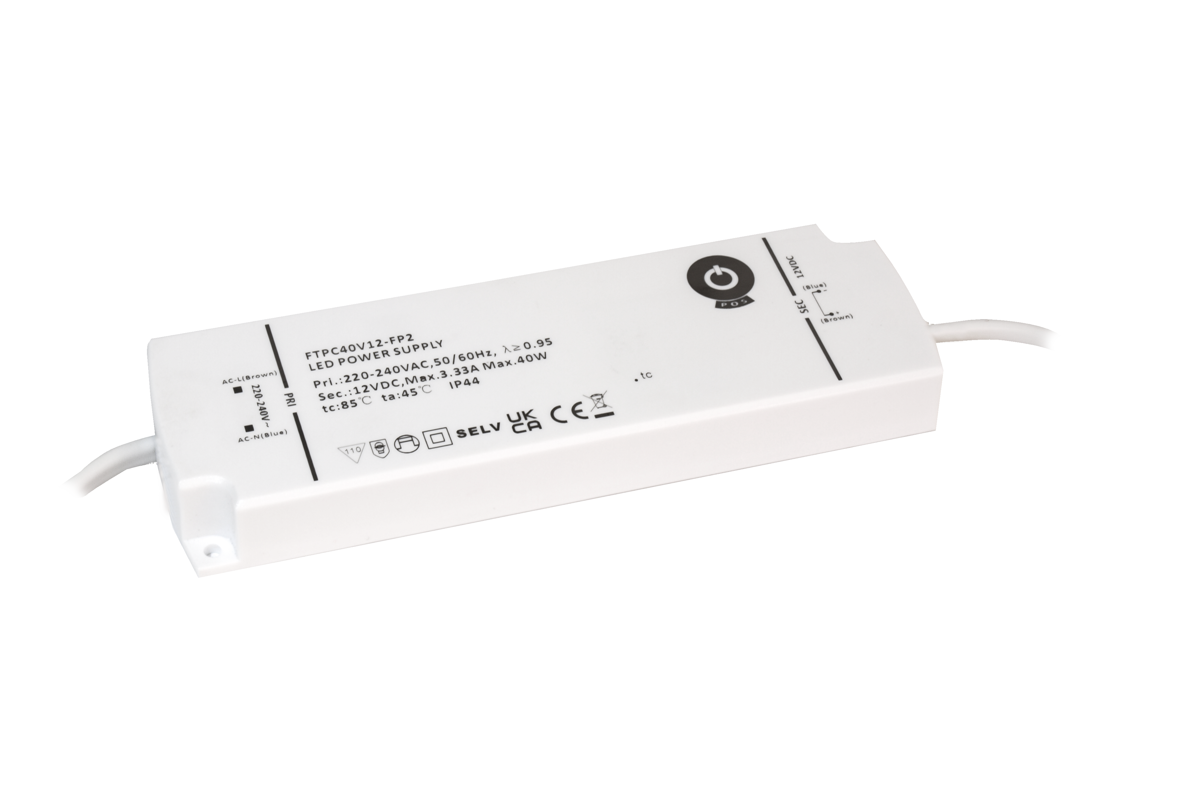 POS FTPC40V12-FP2 zdroj pro LED 12V 40W