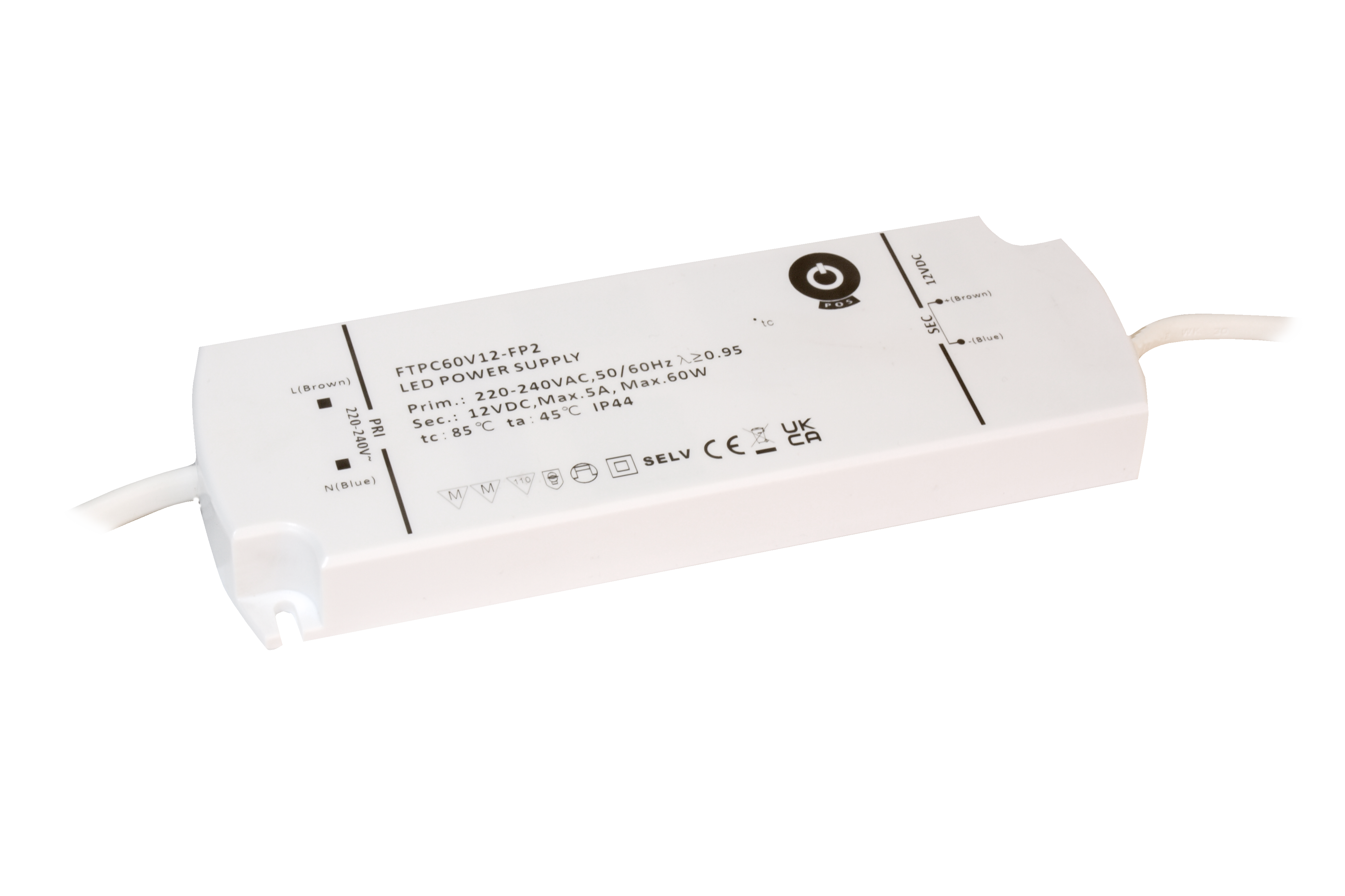 POS FTPC60V12-FP2 zdroj pro LED 12V 60W