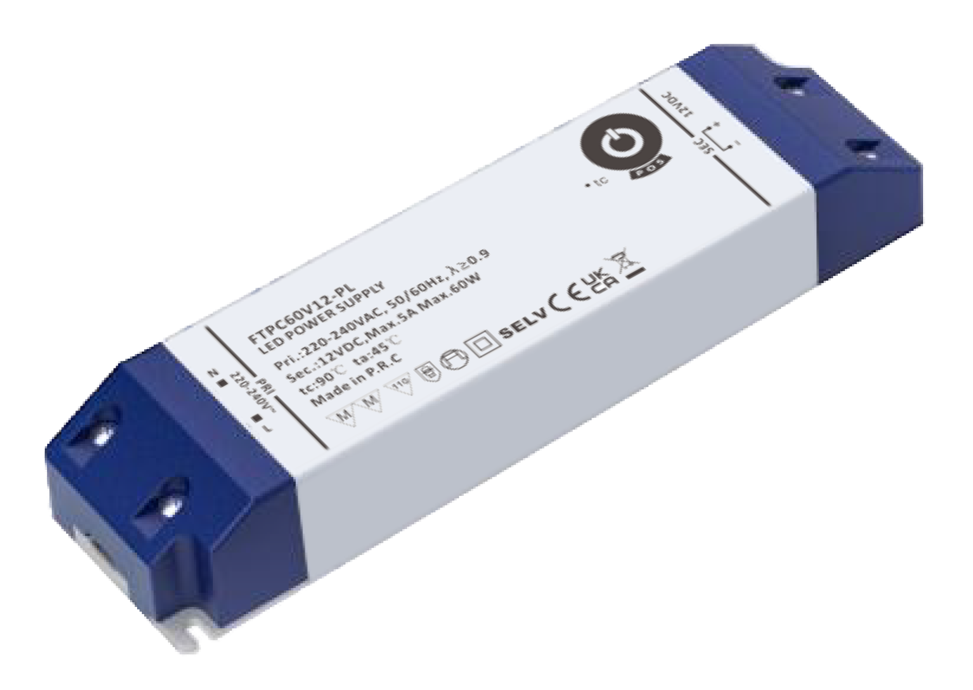 POS FTPC60V12-PL zdroj pro LED 12V 60W