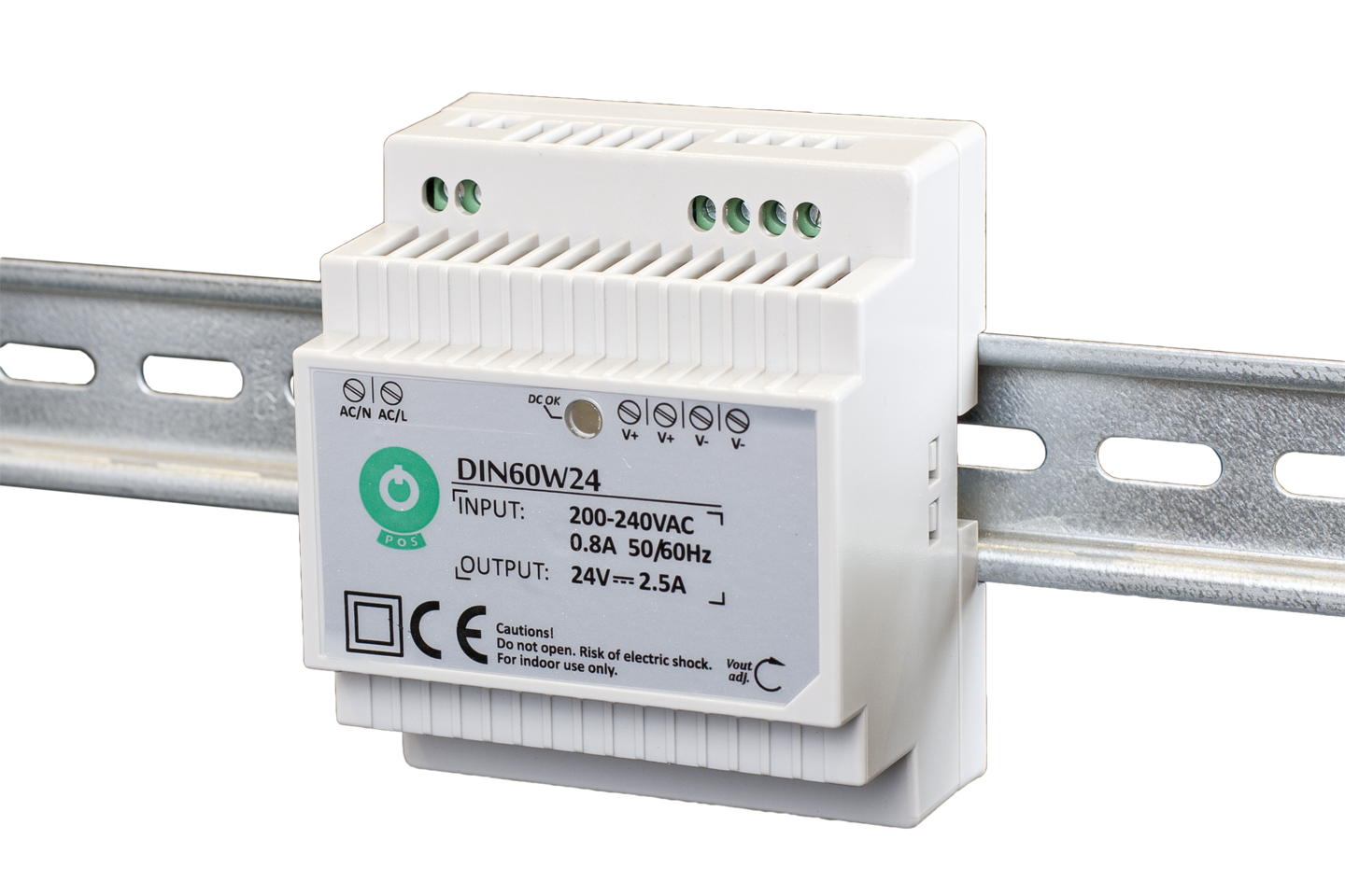 POS DIN60W48 Zdroj na DIN 48V 60W 1.25A