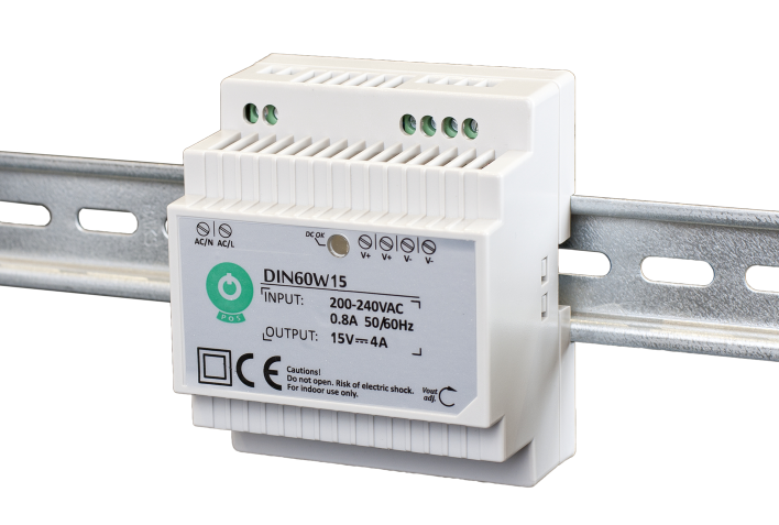 POS DIN60W5 Zdroj na DIN 5V 40W 8A