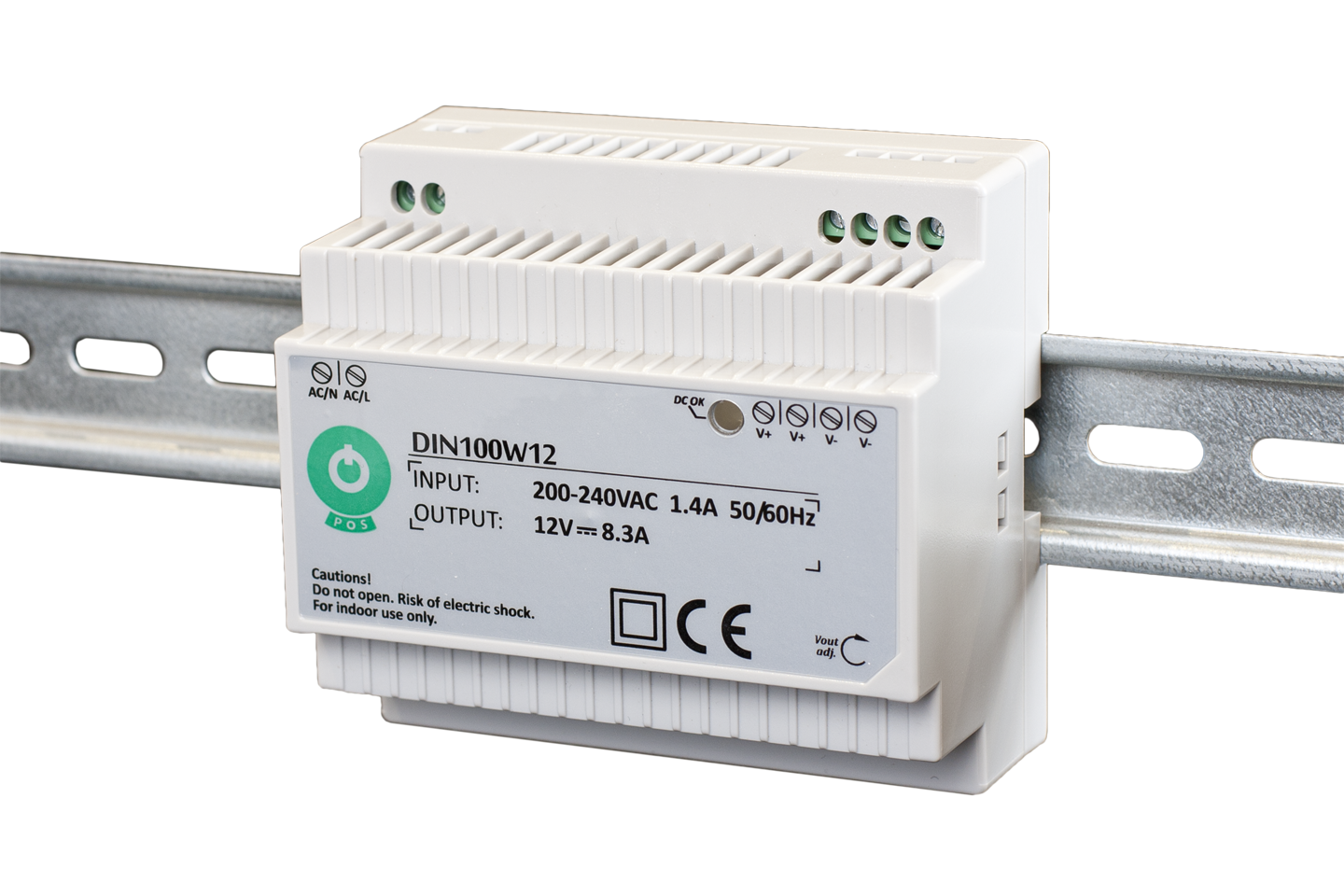 POS DIN100W5 Zdroj na DIN 5V 60W