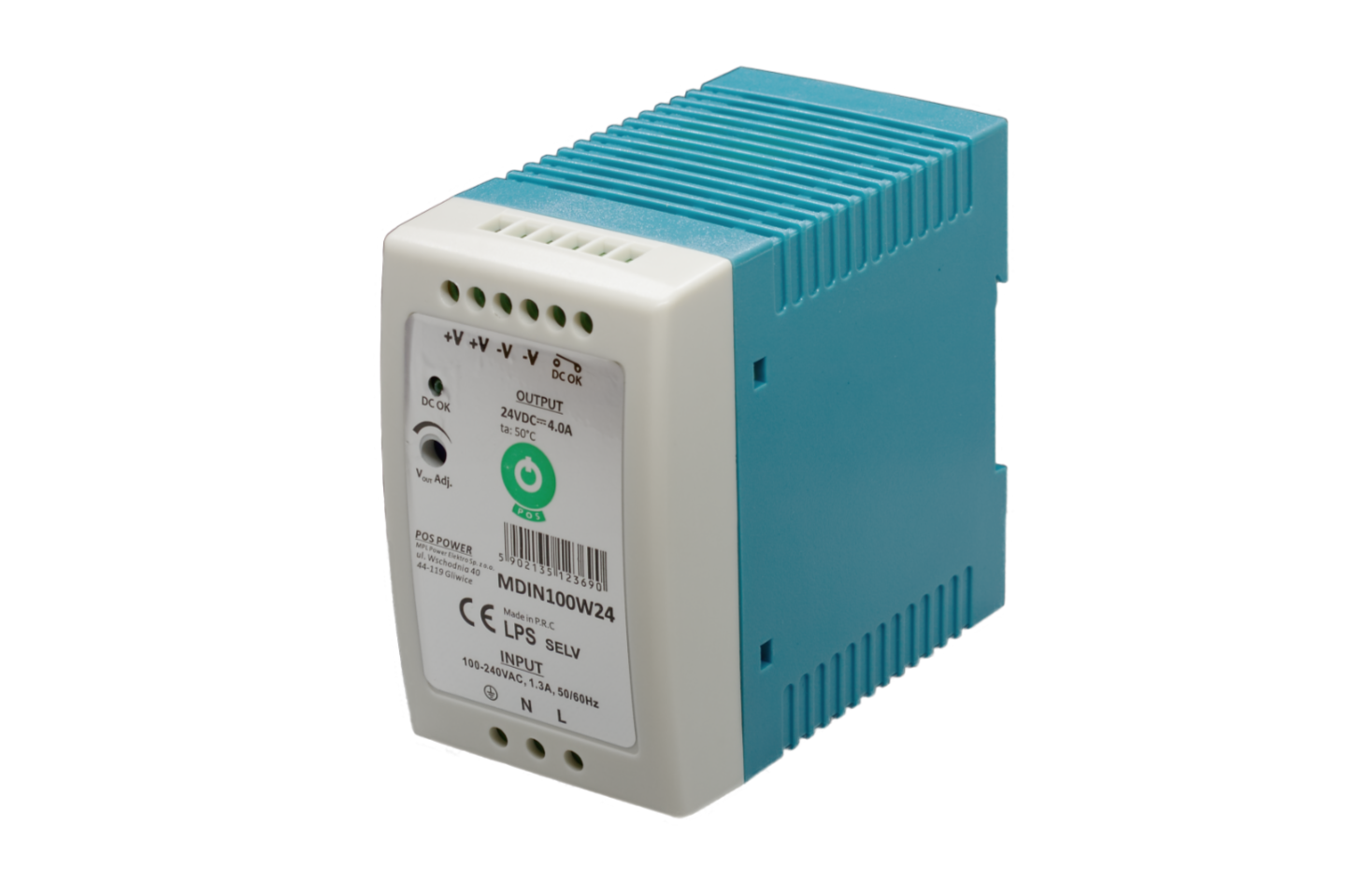 MDIN100W5 POS Zdroj na DIN 5V 60W