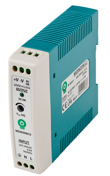 POS MDIN20W48 zdroj na DIN 48V 20W