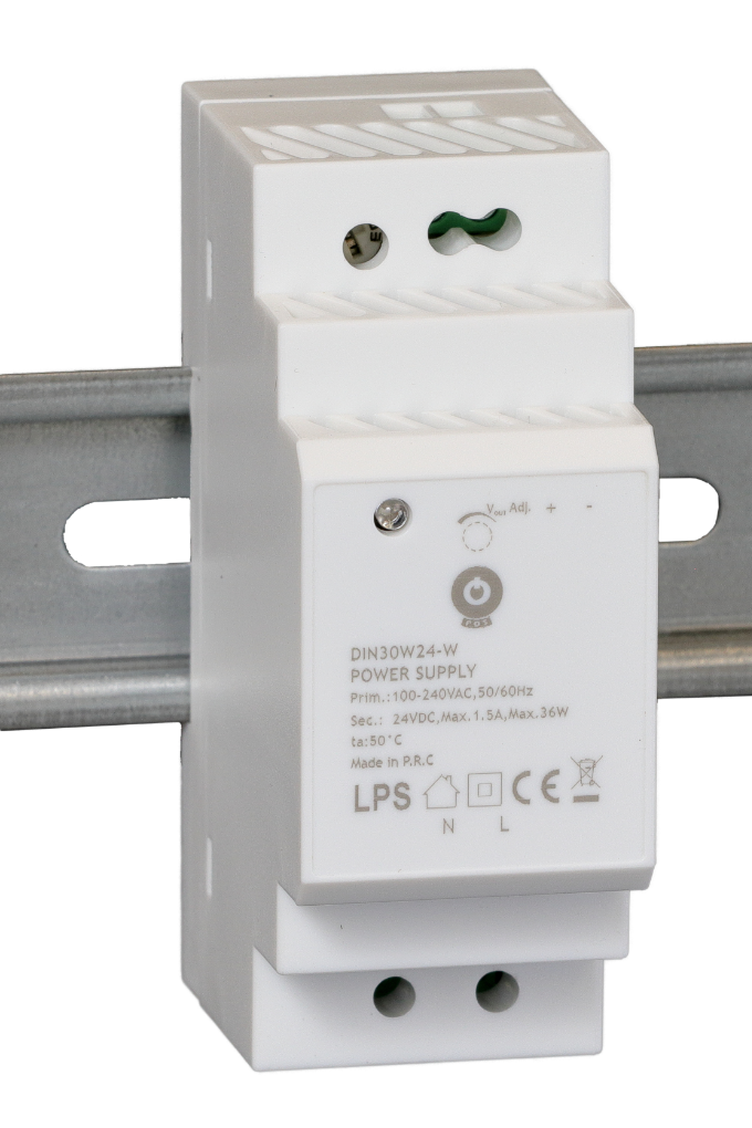 DIN letev napajalnik 30W 24V